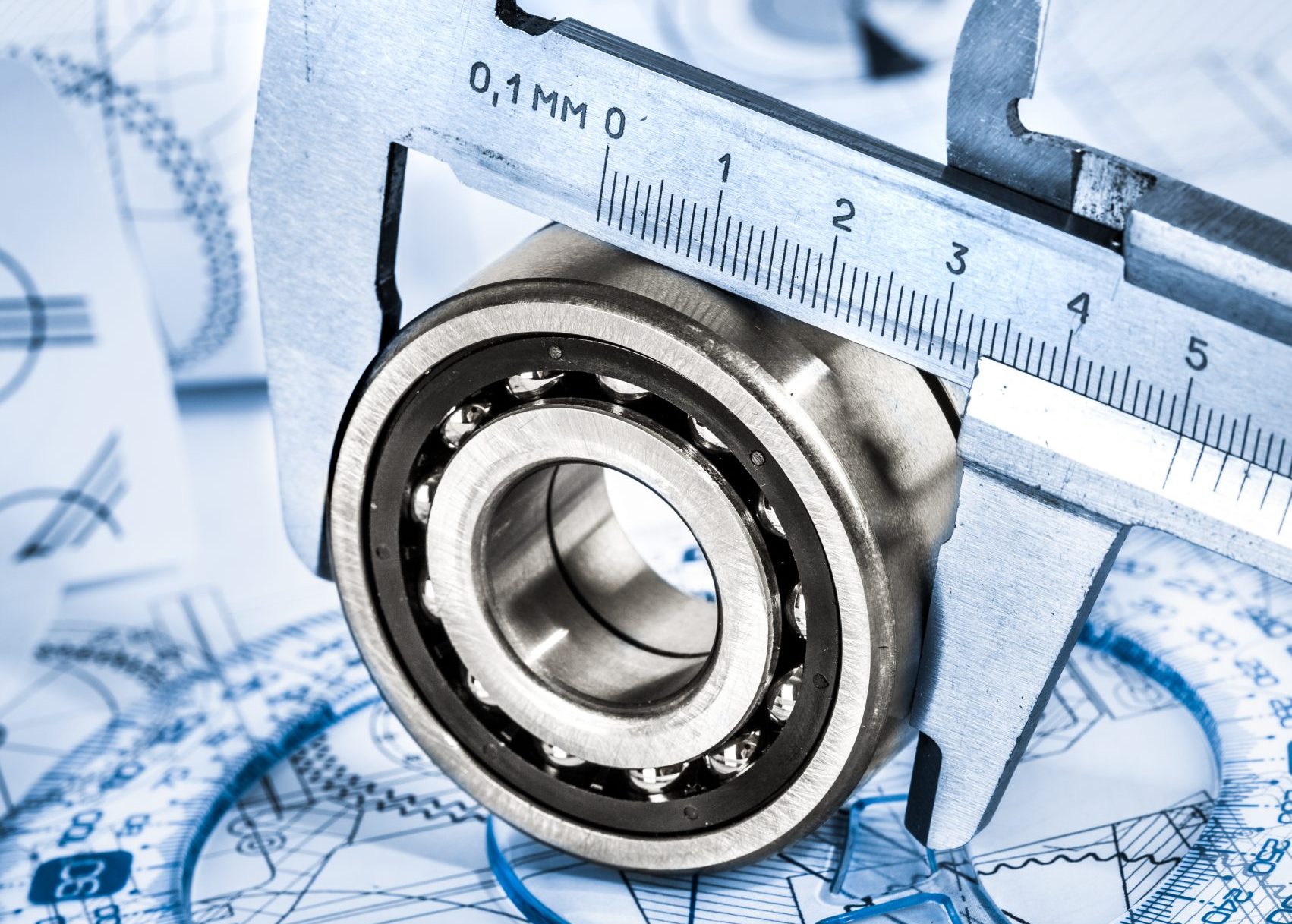 Technical drawings with the bearing
